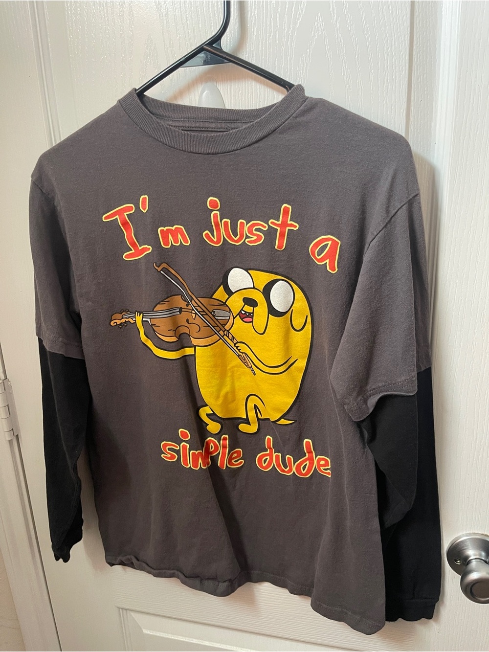 Adventure time layered long sleeve T shirt